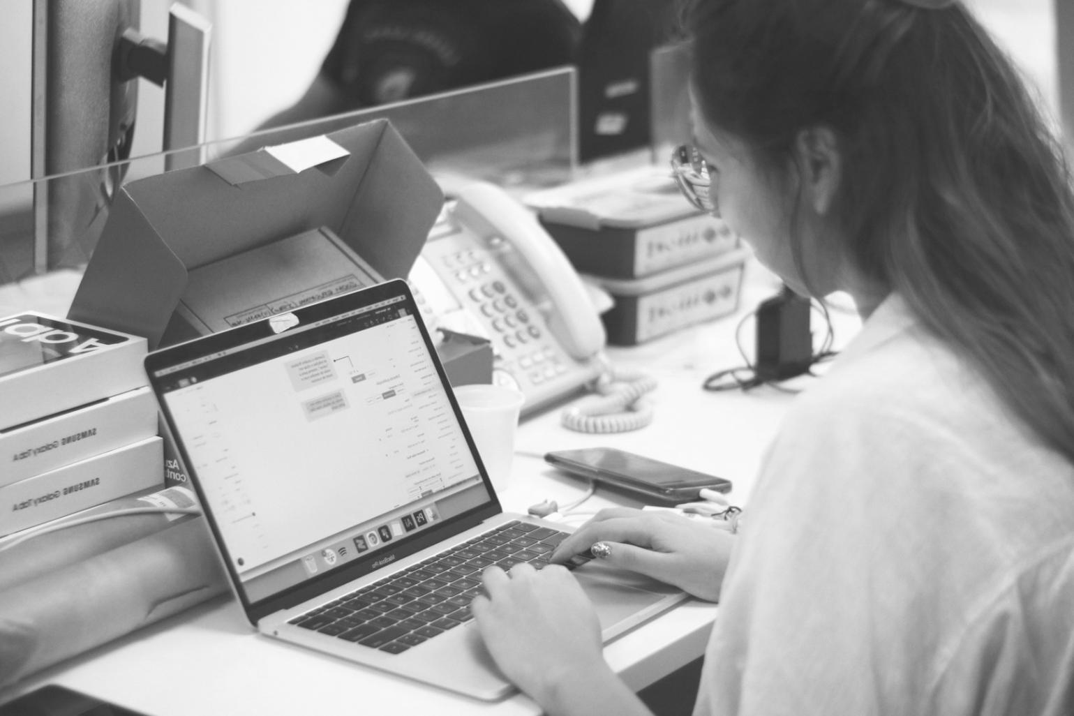 Security analyst reviewing test results with client team